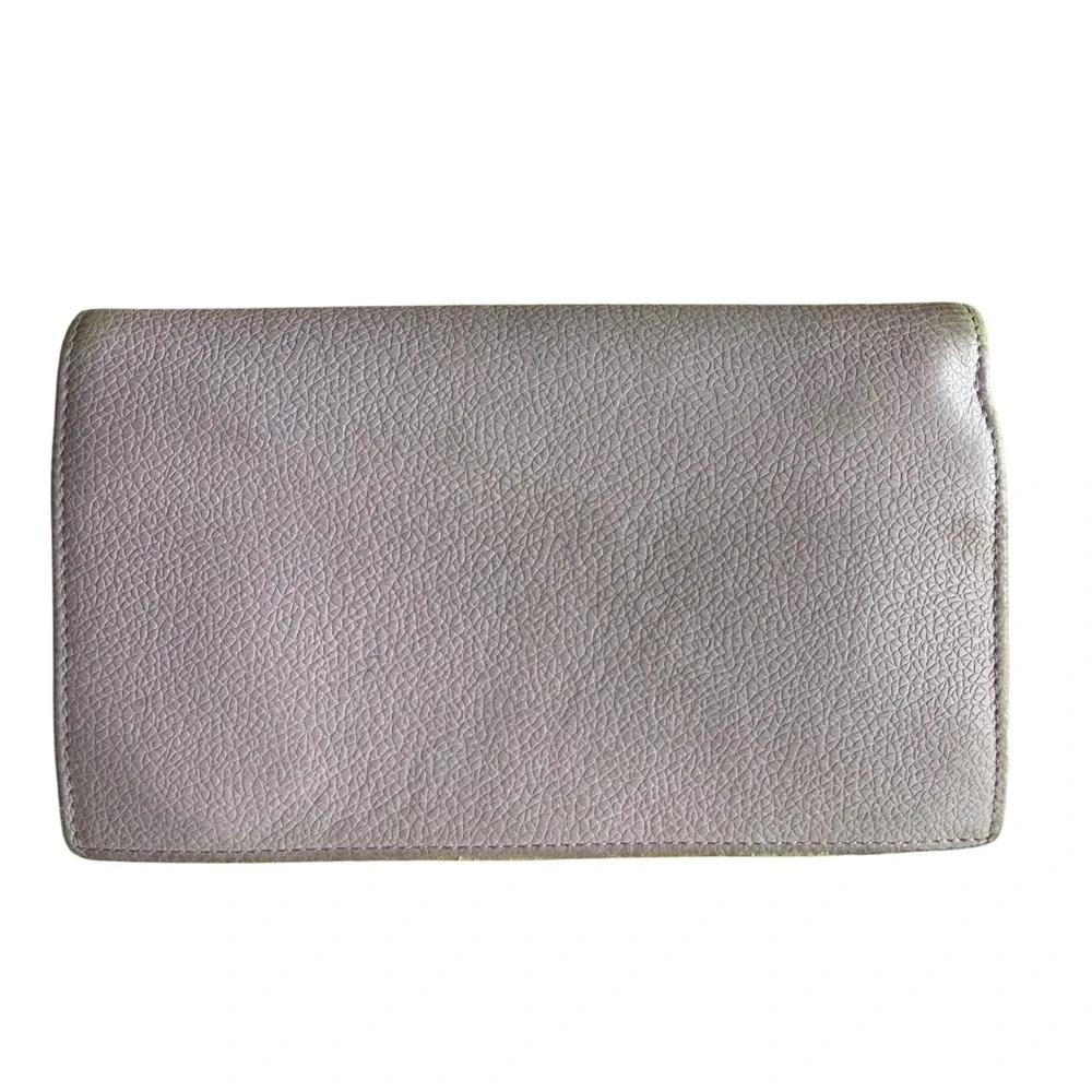 Bvlgari Pebbled Leather Wallet Vintage Classic Luxury OS Pink Designer y2k 2000s